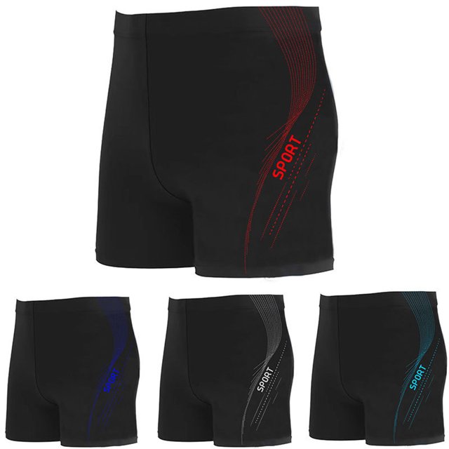 Jovati Swim Shorts for Men, Quick-Drying Nylon Spandex Blend, Elastic Waistband with Drawstring, 25 cm Inseam, Solid Color Design, Lightweight Beach Pool Wear