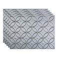 thumbnail image 2 of FASÃ„DE Rings Decorative Vinyl 18in x 24in Backsplash Panel in Argent Silver (5 Pack), 2 of 15