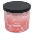 thumbnail image 2 of Mainstays 3-Wick Textured Wrapped Juciy Watermelon Scented Candle, 14 oz, 2 of 5