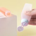 thumbnail image 1 of Travel Squeeze Bottle Shower Gel Small Accessories Dispenser Toothpaste Container Refillable Leakproof Pocket Squeezable Dispenser Tube Accessories 50ML Pink, 1 of 7