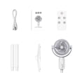 thumbnail image 2 of RKSTN A Fan Indoor Pedestal Fan Oscillating Fan High Speed Vertical Fan 360 Circulation Quiet and Powerful Floor Fan for Bedroom Home Office White, 2 of 8