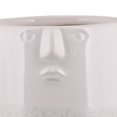thumbnail image 2 of Benjara BM237042 Vase Rond en Céramique de 7 Po avec Design de Visage&44; Blanc, 2 of 5