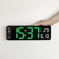 thumbnail image 1 of Cagogo under $5 Large Digital Clock, 13-Inch Large Digital Wall Clock with Temperature & Date, Auto DST Night Light, Remote Control, Easy Read Display for Seniors, Bedroom, Living Room, Kitchen, 1 of 2