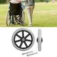 thumbnail image 2 of pitrice 2x Front Wheel 8inch Bearing Casters for Wheelchairs Rollators Walkers Gray, 2 of 8