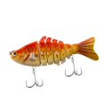 thumbnail image 1 of Almencla Leurres de Pêche avec Hameçon Crankbaits Leurres Durs Réalistes pour Perche Achigan Poisson-Chat Jaune Rouge, 1 of 8