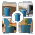 thumbnail image 4 of Silent Opening and Closing Lid Trash Can Bathroom Bedroom Office Dormitory Small Space Living Trash Recycling Bin, 4 of 7