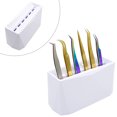 thumbnail image 4 of Ruiboury Reliable 6-Hole Tweezer Storage Rack Organizer for Eyelash Extension Supplies white 5.98x2.51x2.95 Inch 1Set, 4 of 6