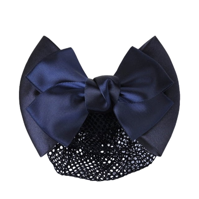 Wweixi Professional Hair Plate Mesh Pocket Featuring Convenient Snood Net Elegant blue fine net 1Set