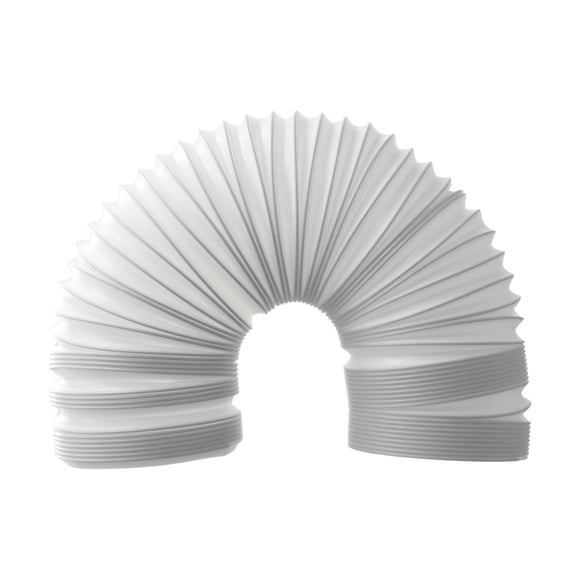 LEFU pour Tuyau d'Échappement de Climatiseur Extra Long Diamètre 130/150 mm Tuyau d'Extension Flexible pour Unités de Climatisation Portatives, Extensible de 32/42 cm à 150/200 cm, Fil d'Acier en PVC Blanc