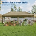 thumbnail image 4 of AKDSteel 10x20 Pop Up Canopy, Outdoor Beach Tent With One Push Setup, Upf 50+ Waterproof Sun Shade For Events And Camping, 4 of 7