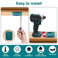 thumbnail image 4 of Lot de 10 Support de Rangement pour Batterie Compatible avec Makita 14.4V 18V Support Mural pour Outils de Batterie Li-Ion, 4 of 5