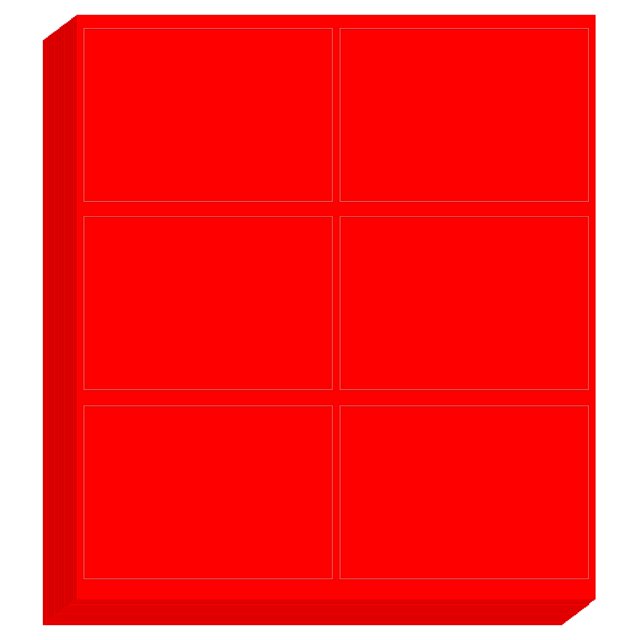 Uxcell Printing Color Coding Labels 4 x 3.33 Inch, 150 Pcs Rectangular Colored Labels Sticker Moving Stickers Tags, Fluorescent Red