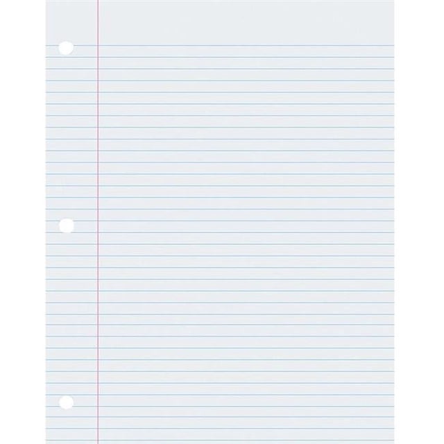 8.5 x 11 in. Composition Paper Ream College Rule - 2 Each