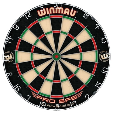 Winmau Pro SFB™ Bristle Dartboard – High‑Tensile Steel Wire & Cliple II, Staple‑Free Bull, WDF Spec, Anti‑Glare Number Ring