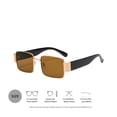 thumbnail image 3 of R-18 Gold Metal Frame Sunglasses Wide Leg For Outdoor #2owzG, 3 of 6