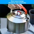 thumbnail image 4 of 1L / 1.6L Camping Kettle | 304 Food Grade Stainless Steel Outdoor Boiling Pot | Portable Water Kettle for Coffee, Tea Use | Open Flame Safe for Campfires & Backpacking, 4 of 7