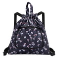 thumbnail image 1 of Amzcrzy Home Decor, Storage Bag, Storage Basket, Foldable Large Capacity Travel Backpack Drawstring Pocket Light Nylon Cloth Multifunctional Print Foldable Bag Organizer Foldable Capacity, 1 of 2