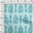 thumbnail image 1 of oneOone Georgette Viscose Fabric Leaves & Floral Ethnic Printed Craft Fabric BTY 42 Inches Wide, 1 of 4