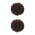 thumbnail image 3 of Baohd Effortless Afro Puff Drawstring Ponytail Bun Short Afro Kinky Puff Synthetic Brown Black 2Set, 3 of 6