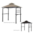 thumbnail image 4 of Garden Winds Replacement Canopy for The Tile Grill Gazebo (110103005) - 350, 4 of 10