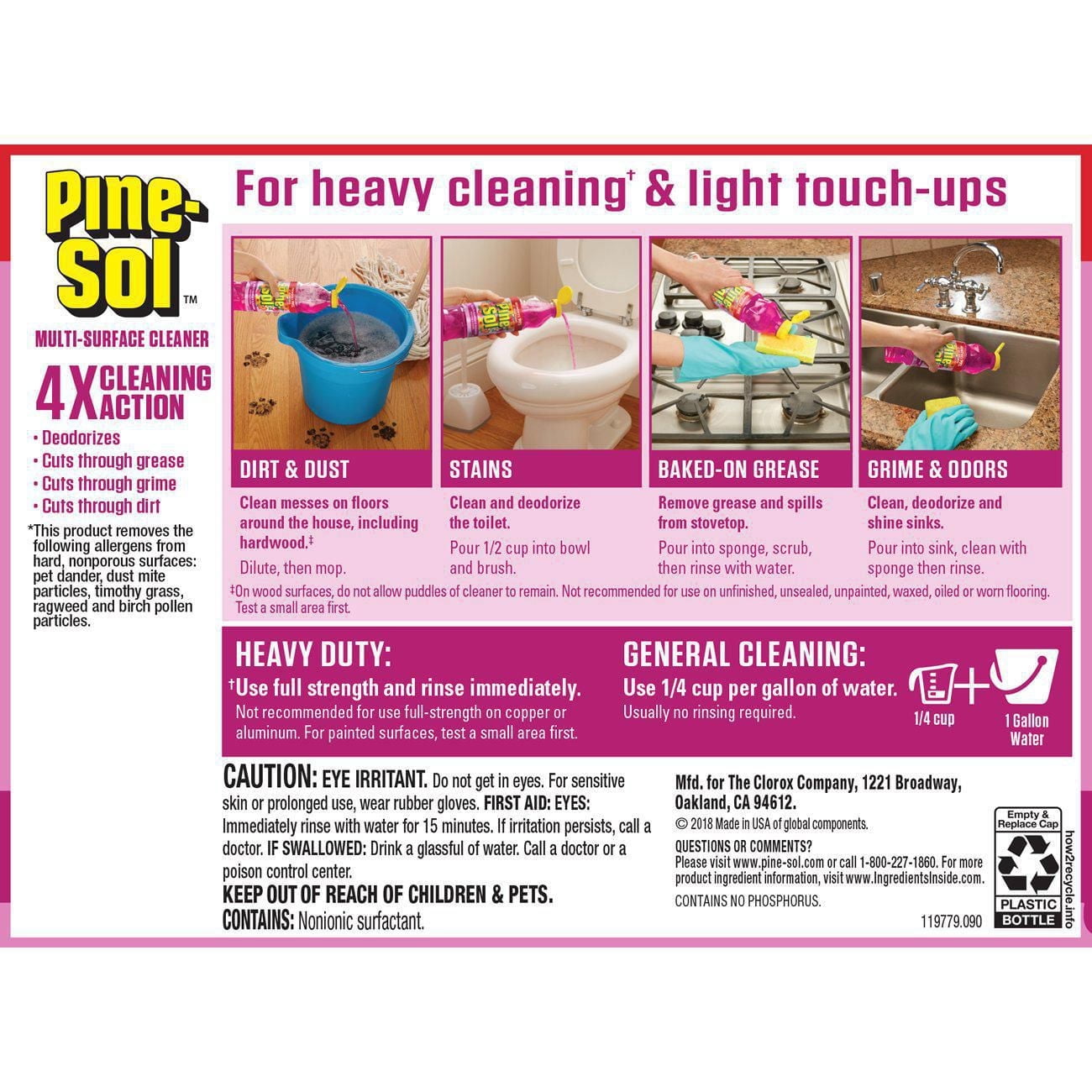 Nettoyant multi-surface Pine-Sol®, fleurs printanières, 1,4 L