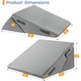 thumbnail image 2 of Wedge Pillows for Adult Adjustable Bed Wedge Pillow for Post Surgery Triangle Pillow Headboard with Bolster Cushion for Sleeping Acid Reflux Neck & Back Support and Dark G, 2 of 9