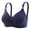 Dark Blue, variant on BVOFAR Push Up Bra for Women Comfy No Underwire T-Shirt Bras Full Coverage Anti-Sagging Bra Everyday Gather Bras