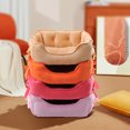 thumbnail image 4 of Maytalsory Snuggle Up With Furry Friend Soft Dog Bed With Raised Rim Two Size For Choice Dog Kennel Pet Bed rose red S 1Set, 4 of 6