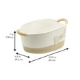thumbnail image 3 of Cotton Rope Storage Basket, Pet Theme with Dog Bone Shaped Toys Patch, 3 of 8