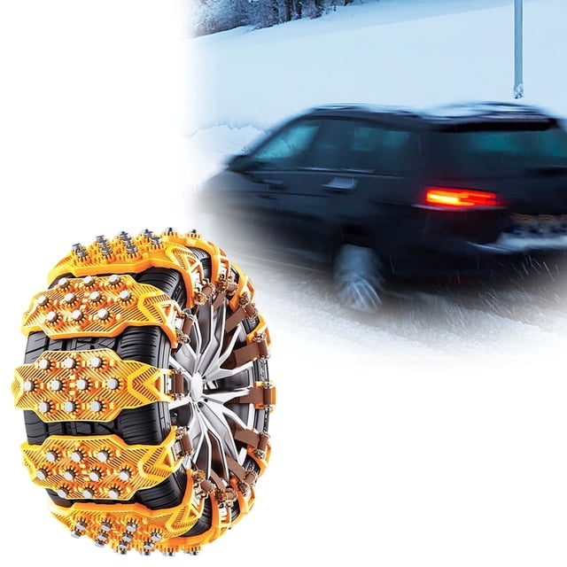 Winter Car Tire Chains for Secure Driving on Roads Quick Installation and Superior Traction Stability Assurance