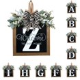 thumbnail image 1 of Décorations de Porte d'Entrée Signe de Couronne d'Alphabet Décoration Suspendue Extérieure 11.8"*11.8", 1 of 3