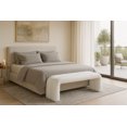 thumbnail image 2 of Meridian Furniture Banc en Similicuir Blanc Arc, 2 of 5