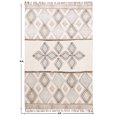 thumbnail image 5 of Casavani Hand Block Printed Cotton Dhurrie Grey Kitchen Runner Rug Hallway Stair Runner Area Carpets 3x10 feet, 5 of 5