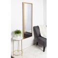 thumbnail image 4 of Kate and Laurel Evans Framed Wall Panel Mirror, 16x48, Gold, 4 of 4
