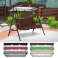 thumbnail image 3 of CNKOO Replacement Canopy Cover Swing Seat 2 & 5 Seater Sizes Hammock Cover Top Garden, 3 of 5