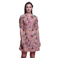 thumbnail image 1 of Bimba Kurtis Indiennes Courtes pour Femmes Tunique Imprimée Chemise à Manches Roulées, 1 of 6