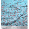 thumbnail image 2 of Soimoi Viscose Chiffon Fabric Leaves & Berries Panel Print Sewing Fabric Yard 42 Inch Wide, 2 of 5