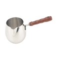 thumbnail image 3 of jifeng Metal Turkish Coffee Pot Wood Long Handle Multifunctional Butter Melting Pot 600ml, 3 of 9