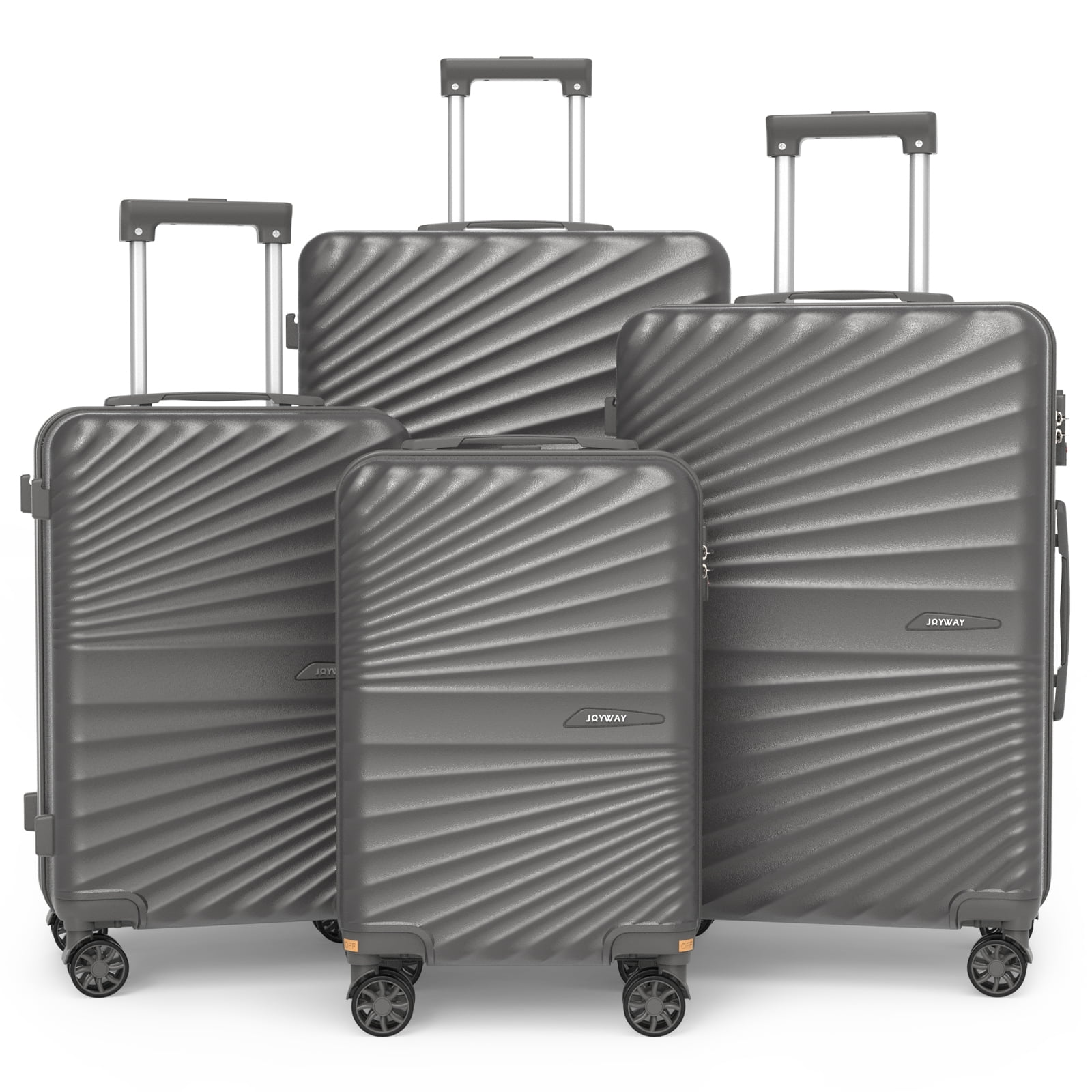 Joyway 4-Piece Hardside Luggage Set with Spinner Wheels and TSA