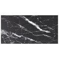 thumbnail image 1 of vidaXL Table Noire 100x50 cm Verre Trempé 6mm avec Design Marbre, 1 of 4