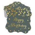 thumbnail image 1 of Inkdotpot Pack Of 50 Real Gold Foil Bracket Shape Paper Tags Happy Birthday Favor Hang Tags, 1 of 1