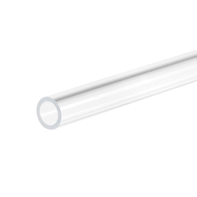 Unique Bargains Tube Rond en Acrylique Rigide Transparent 6mm ID x 8mm OD x 305mm Lot de 2