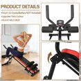 thumbnail image 2 of YUSAZENS Iron Dual Function Abdominal and Sit Up Bench Core Muscle Training Home Gym Fitness Workout Equipment Red, 2 of 6