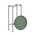 thumbnail image 4 of Kate and Laurel Celia Round Metal Foldable Accent Table, 15 x 26, Green, Transitional Small Side Table with a Removable Magnetic Tray Tabletop and Space-Saving Folding Base, 4 of 8