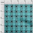 thumbnail image 1 of oneOone Cotton Poplin Fabric Check Ikat Print Fabric By The Yard 42 Inch Wide, 1 of 4
