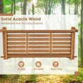 thumbnail image 4 of Gymax Acacia Wood 2-Person Outdoor Porch Swing with Hanging Ropes, Natural, 4 of 9