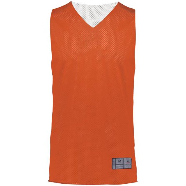 ASI 161.320.L Jersey Réversible en Maille Tricotée pour Adulte 2.0, Orange et Blanc - Grand