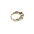 thumbnail image 2 of 18K Gold And Twisted Cable Sterling Silver Green Amethyst Ring, Size 6, 2 of 2