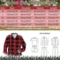 thumbnail image 3 of Kcodviy Chemise Habillée Homme Automne et Hiver Thème de Noël Manches Longues une Courte Chemise Col à Revers Tout Imprimé X Chemise Imprimée Chemise Boutonnée, 3 of 4