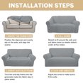 thumbnail image 2 of 100% Waterproof Sofa Cover Non Slip Couch Cover Stretch Slipcover Leakproof Couch Protector for Kids Dogs Cats Pets, Cream, Loveseat, 2 of 11